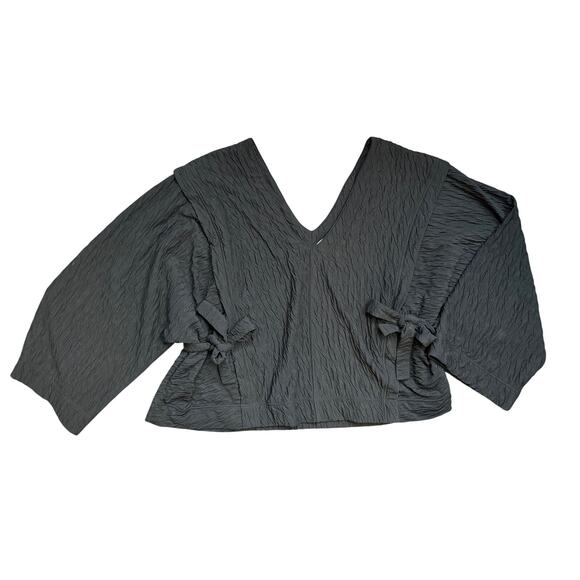 Free People Beach Tunic Coverup, Double V Neck Large - Picture 7 of 8